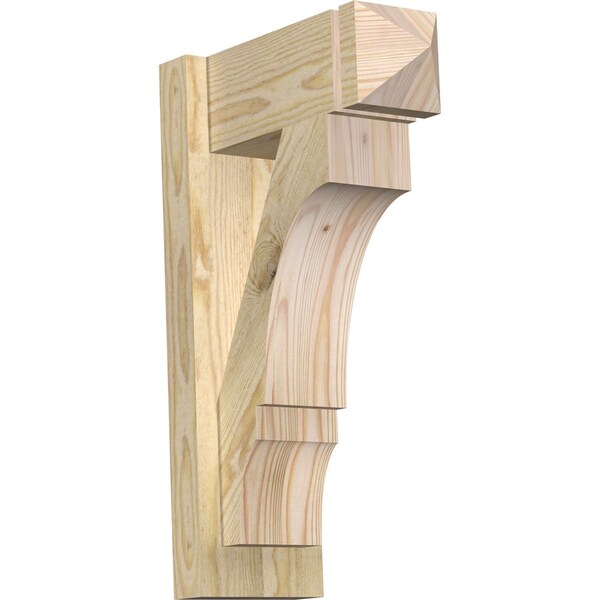 Ekena Millwork Balboa Arts & Crafts Rough Sawn Outlooker, Douglas Fir, 6"W x 14"D x 22"H OUT06X14X22BOA03RDF - main